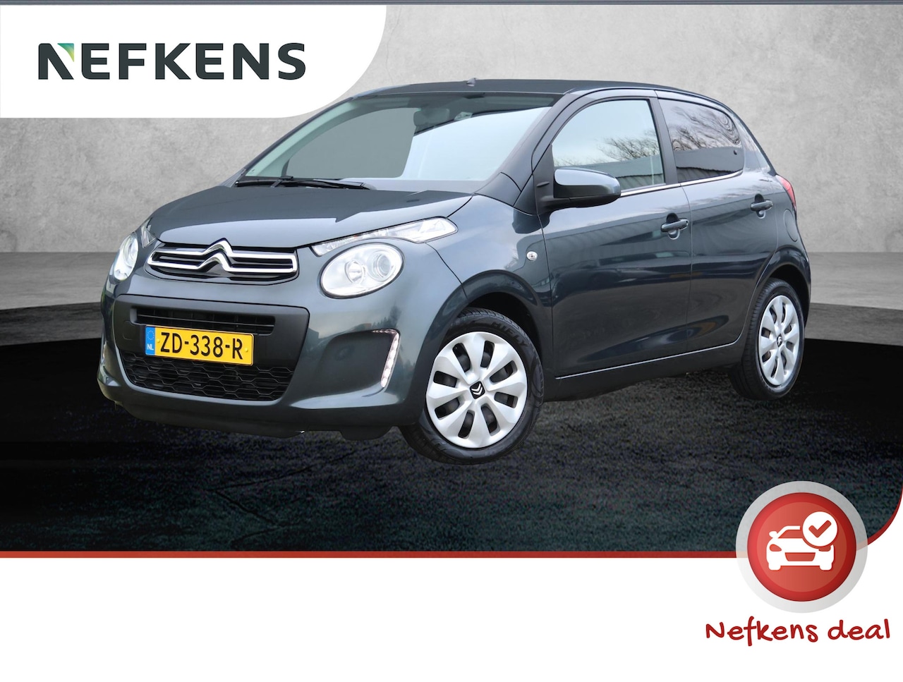 Citroën C1 - 1.0 72pk Feel | Airco | Lederen stuurwiel | Extra getint glas | Chroom delen exterieur | B - AutoWereld.nl