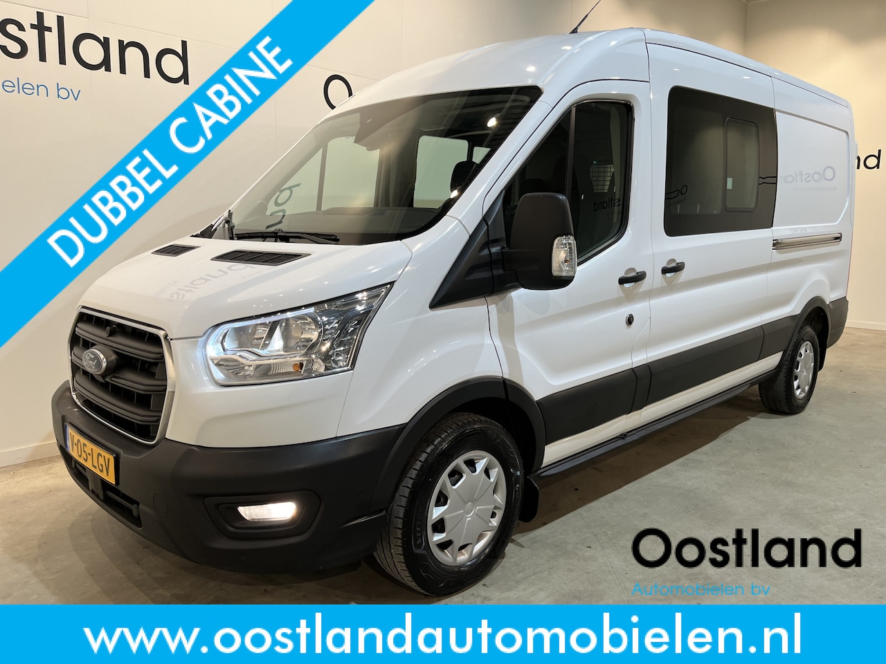 Ford Transit - 2.0 TDCI L3H2 DC Dubbel Cabine Trend 130 PK / Euro 6 / Airco / Schuifdeur L + R / Cruise C - AutoWereld.nl