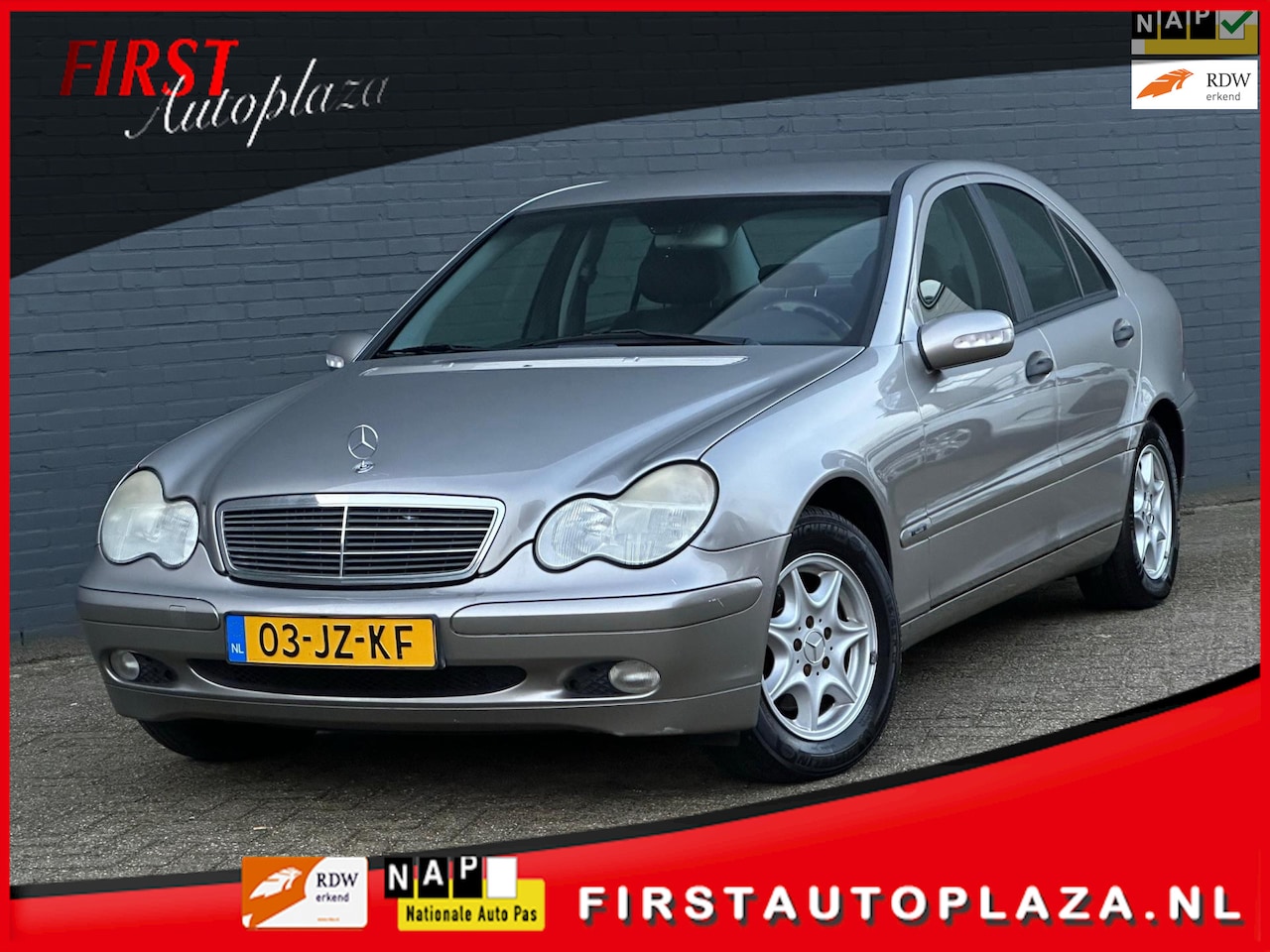 Mercedes-Benz C-klasse - 180 Kompressor Elegance LEDER/6-BAK/CRUISE | KEURIGE AUTO ! - AutoWereld.nl