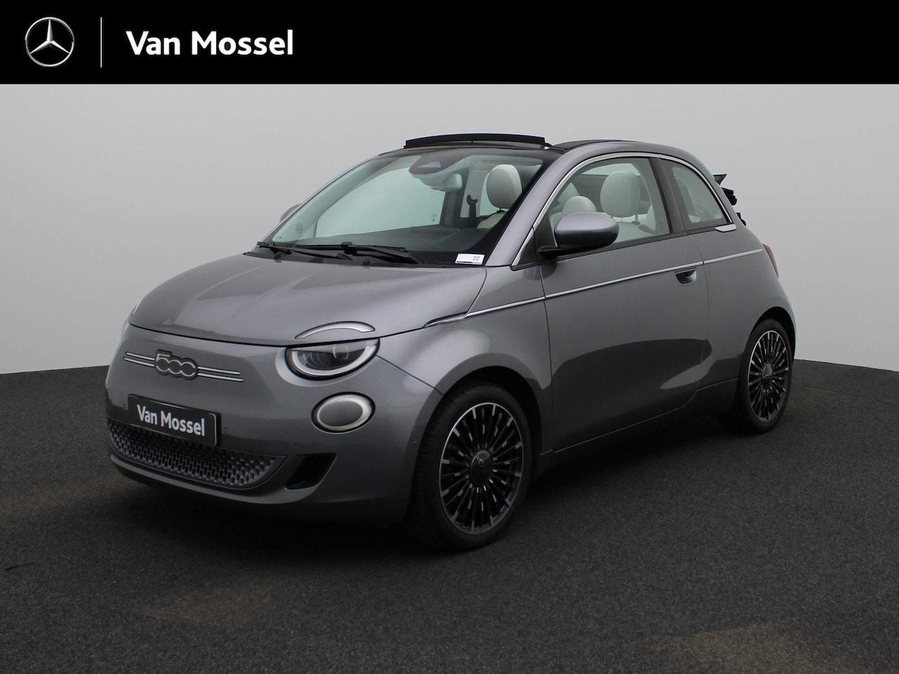 Fiat 500 C - 500e La Prima 42 kWh | Leder | Navi | ECC | PDC | LMV | LED | Cam | - AutoWereld.nl