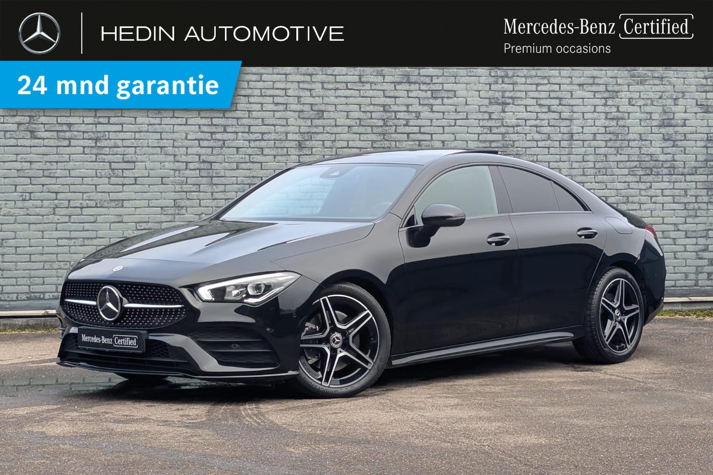 Mercedes-Benz CLA-Klasse - CLA 200 Coupé Automaat Business Solution AMG | Nightpakket | Panoramadak | Sfeerverlichtin - AutoWereld.nl