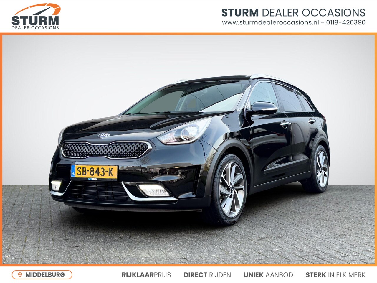 Kia Niro - 1.6 GDi Hybrid Edition | Trekhaak | Schuif-/Kanteldak | Stuur- + Stoelverwarming | Navigat - AutoWereld.nl