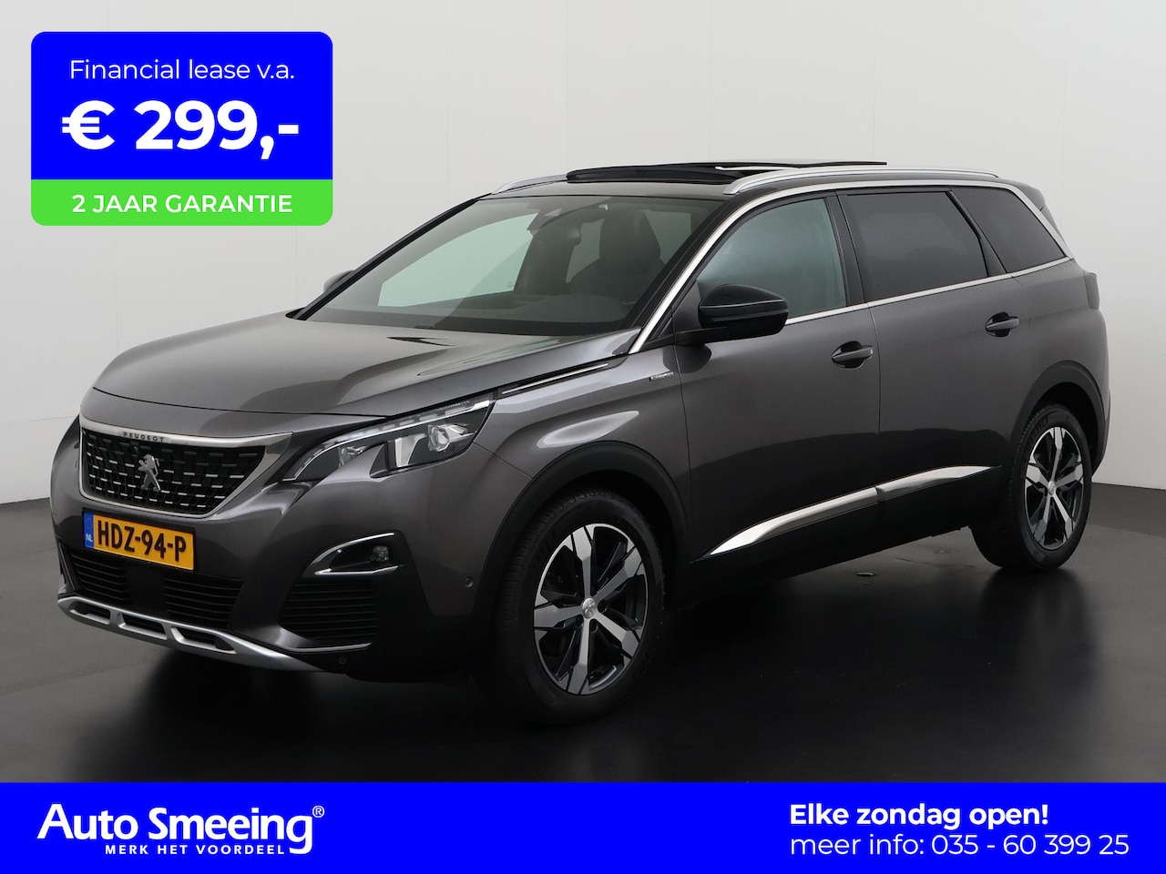 Peugeot 5008 - 1.2 PureTech GT-Line | Panoramadak | Trekhaak | Navigatie | Blind Spot | Zondag Open! - AutoWereld.nl