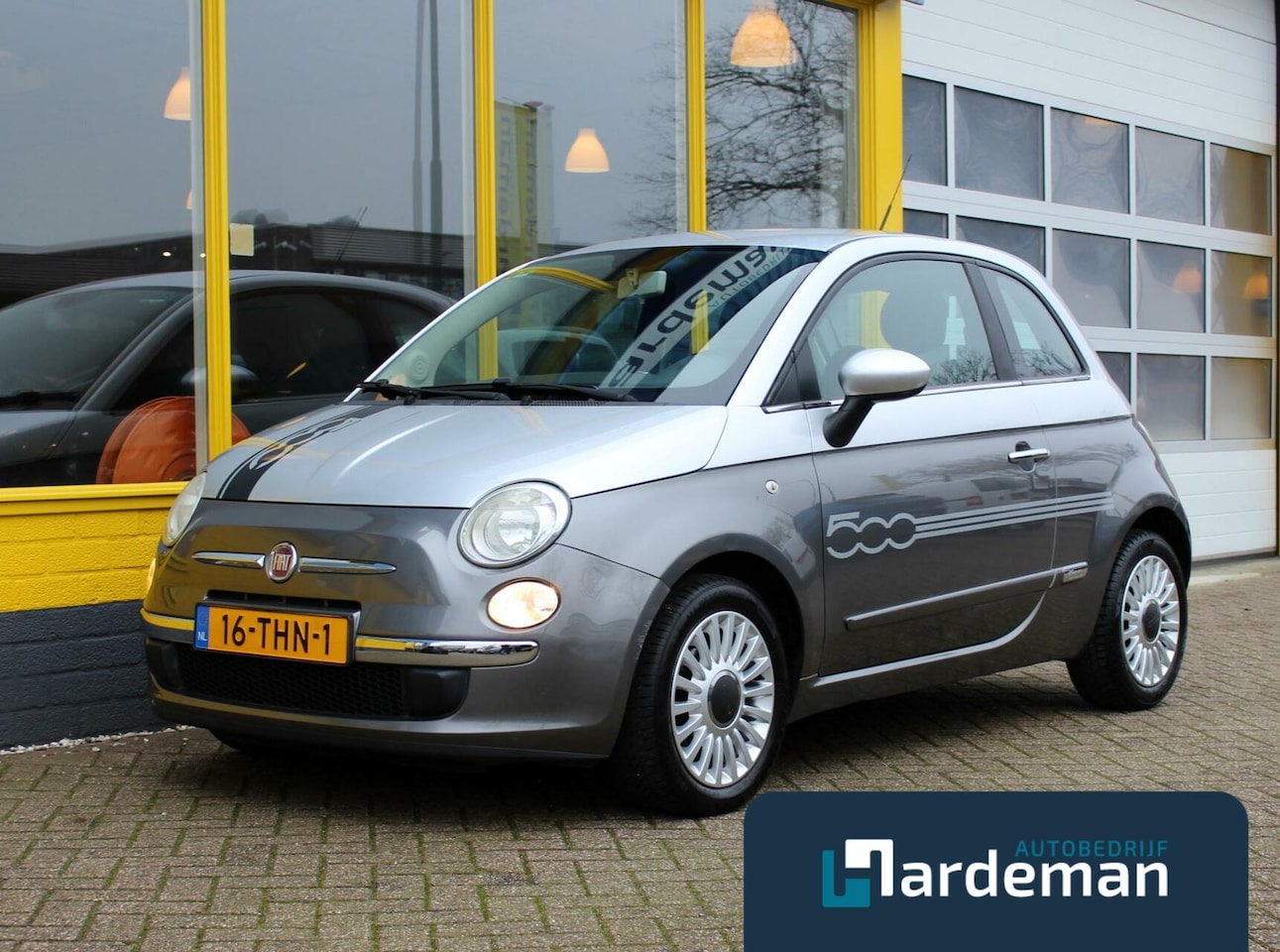 Fiat 500 - 1.2 Bicolore Airco Leder - AutoWereld.nl