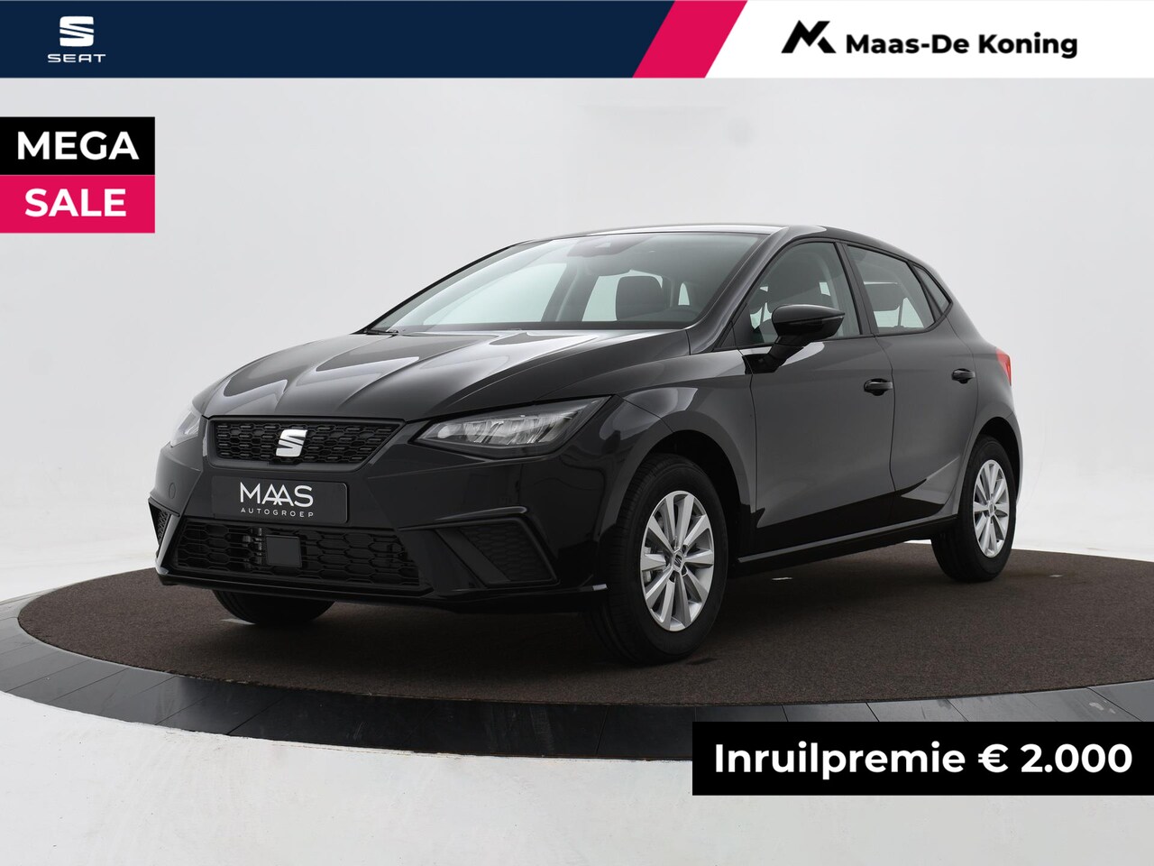 Seat Ibiza - Style 1.0 70 kW / 95 pk EcoTSI Hatchback 5 deurs 5 | PRIVATELEASE 350,- PER MAAND!! - AutoWereld.nl