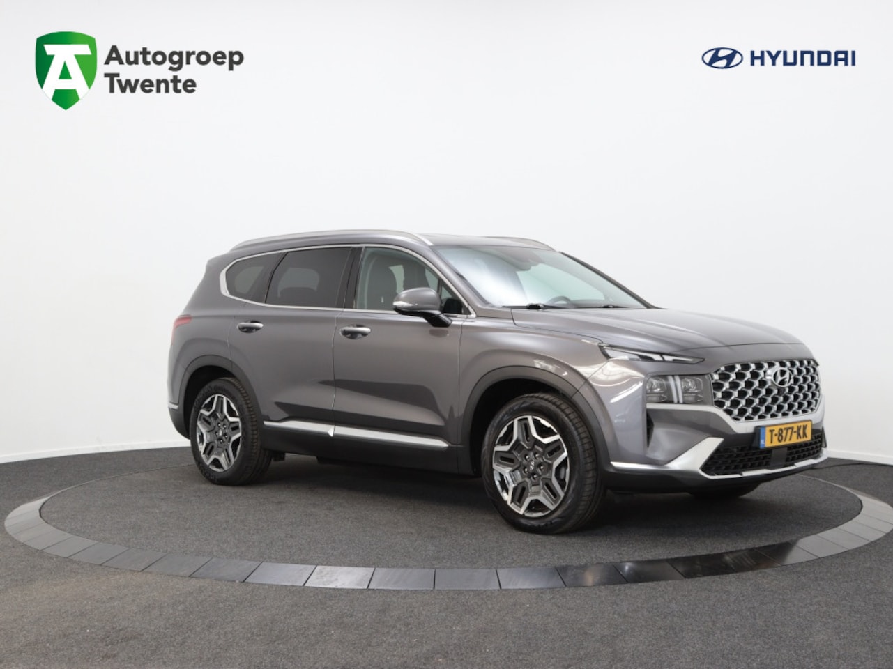 Hyundai Santa Fe - 1.6 T-GDI HEV Premium 7p | Trekhaak | DAB | Carplay | Navigatie - AutoWereld.nl