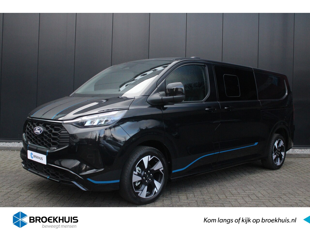 Ford Transit Custom - 320 2.5 PHEV L2H1 Sport Dubbele Cabine | Alle opties | Trekhaak - AutoWereld.nl