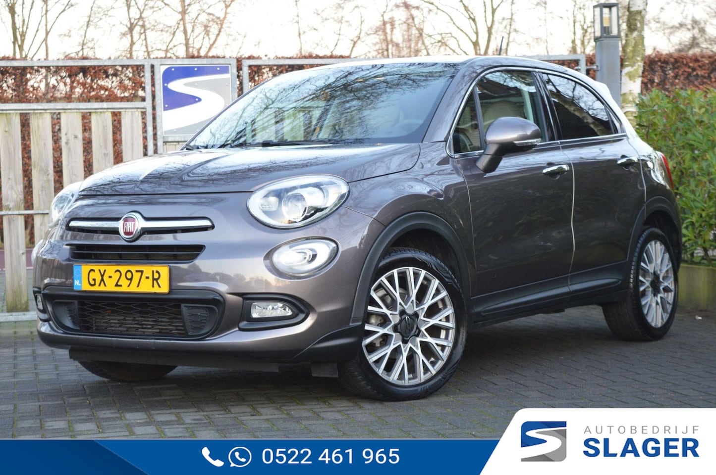 Fiat 500 X - 1.4 Turbo MultiAir Lounge - Xenon|Navi|Clima|Cruise|PDC|18" - AutoWereld.nl