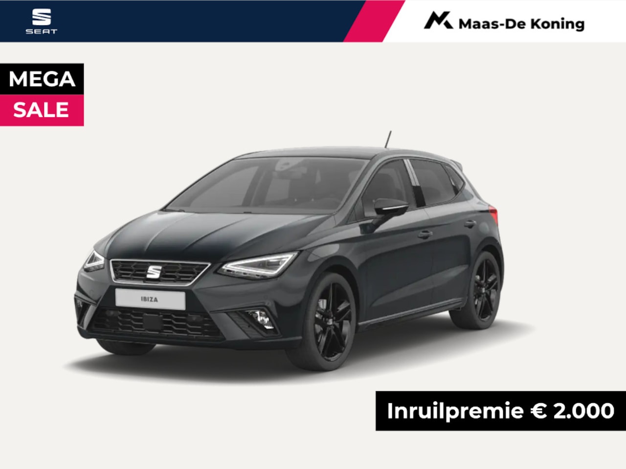 Seat Ibiza - FR Business Connect 1.0 70 kW / 95 pk EcoTSI Hatch Handgeschakeld | Black Pakket | Panoram - AutoWereld.nl