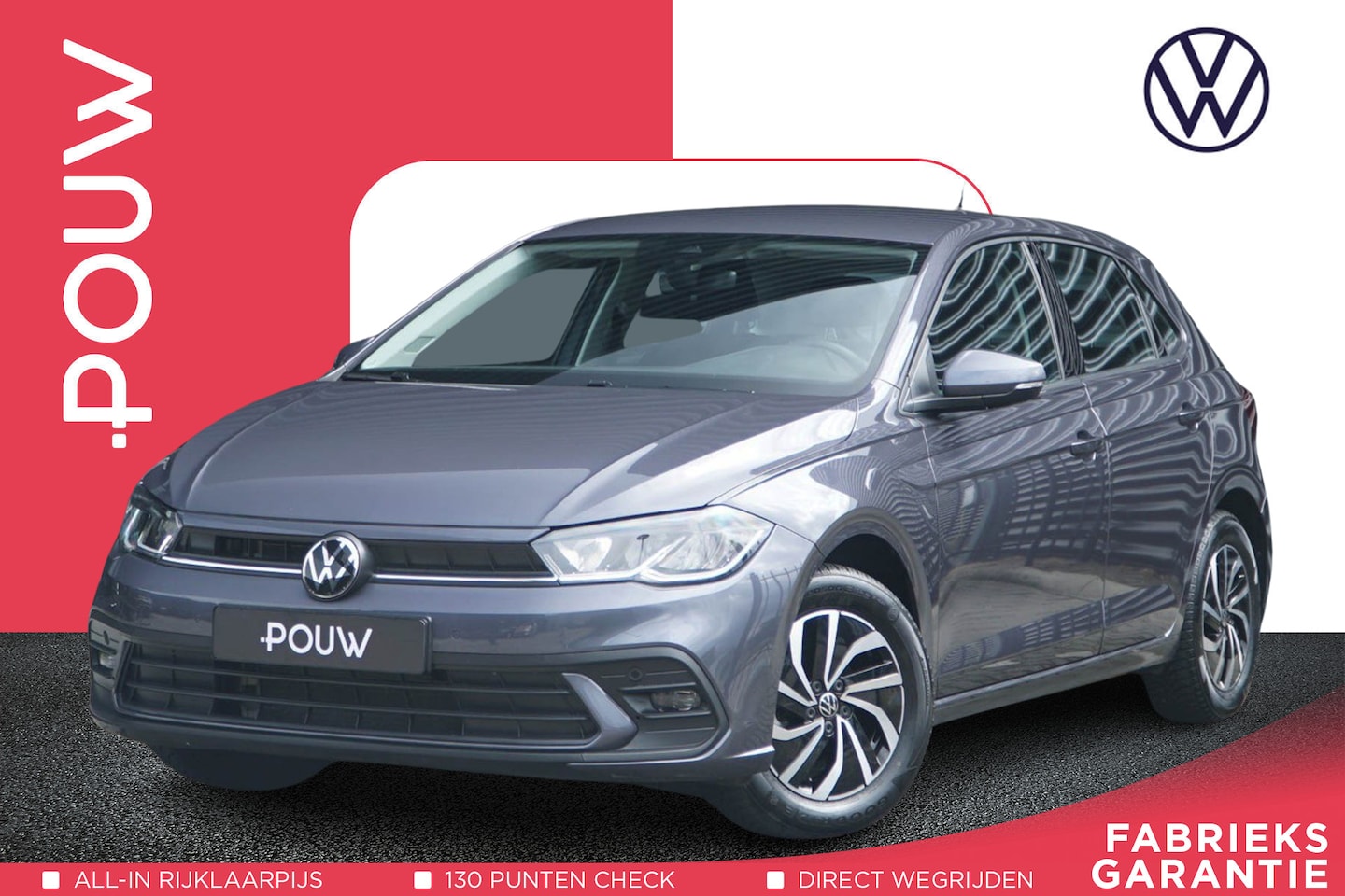 Volkswagen Polo - 1.0 TSI 95pk DSG Life | All-season Banden | Parkeersensoren | Apple Carplay/Android Auto - AutoWereld.nl