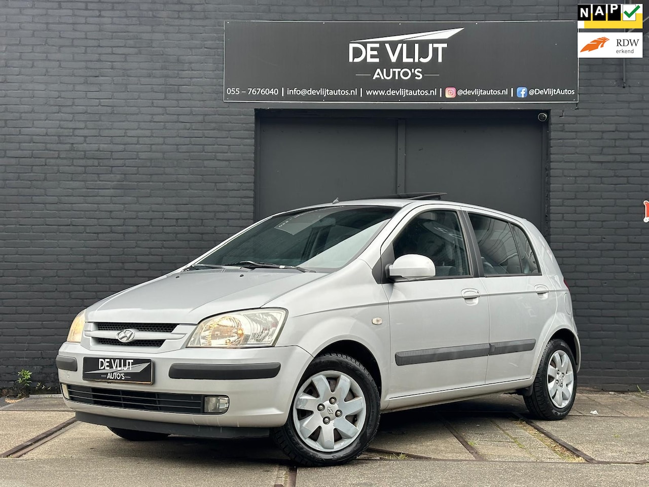 Hyundai Getz - 1.3i GLS Sky | Schuifdak | Elek Raam | CD Speler | Airco | Stuurbek | Cv op Afstand | 89DK - AutoWereld.nl