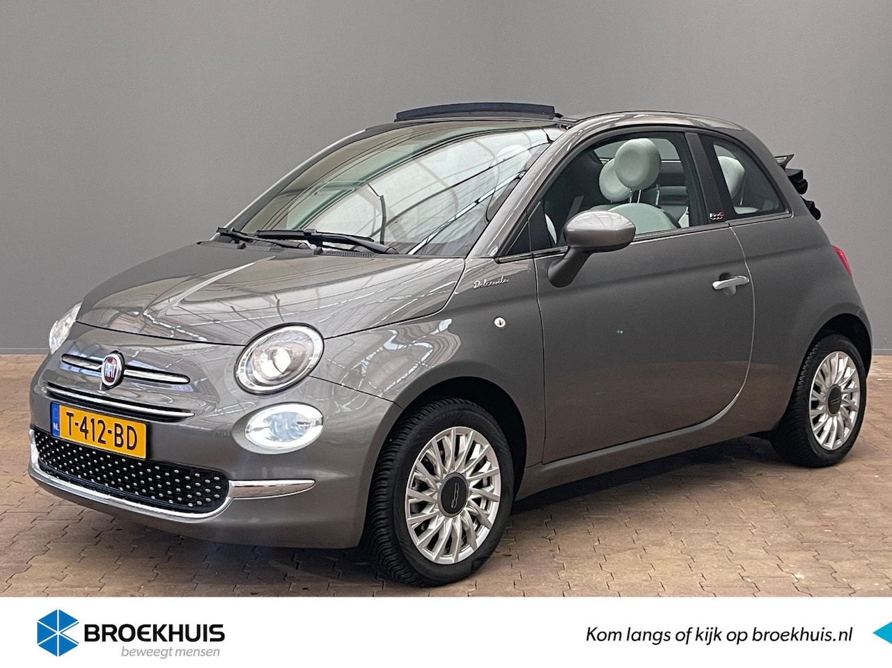 Fiat 500 C - 1.0 Hybrid Dolcevita | U-Connect | Apple Carplay/Android Auto | Parkeersensoren | Cruise C - AutoWereld.nl