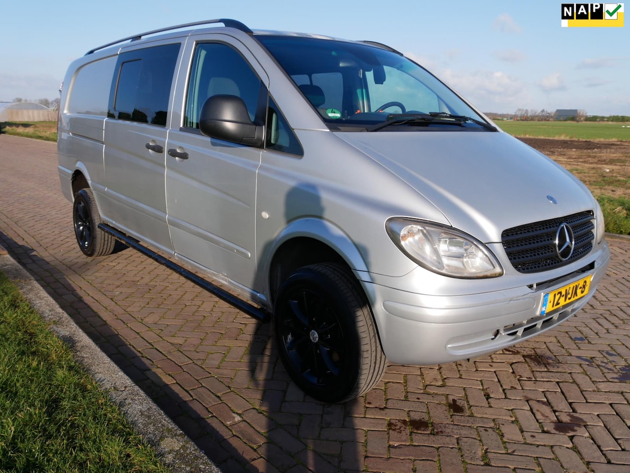 Mercedes-Benz Vito - 115 CDI 343 DUBB CAB 4X4 AUT CLIMA CAMERA ALU FOUR WHEEL DRIVE! - AutoWereld.nl