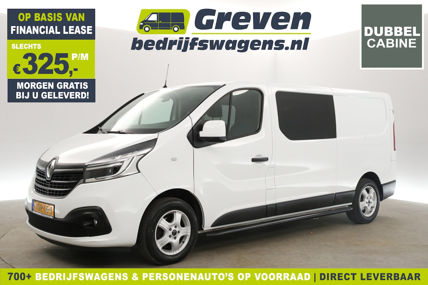 Renault Trafic - 2.0 dCi T29 L2H1 | Dubbele Cabine | 6 Persoons | Airco Cruise Navigatie Trekhaak Parkeerse - AutoWereld.nl