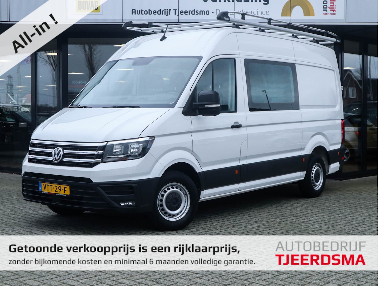 Volkswagen Crafter - 35 2.0 TDI L3H3 DC Comfortline Navi/Clima/Cruise/Camera/Dubbele-Cabine - AutoWereld.nl