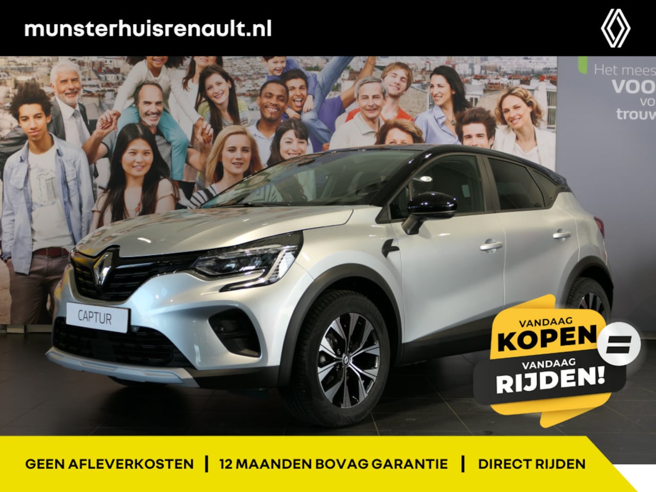 Renault Captur - 1.0 TCe 90 evolution - All seasons, navi, cruise,  camera, sensor v+a - AutoWereld.nl