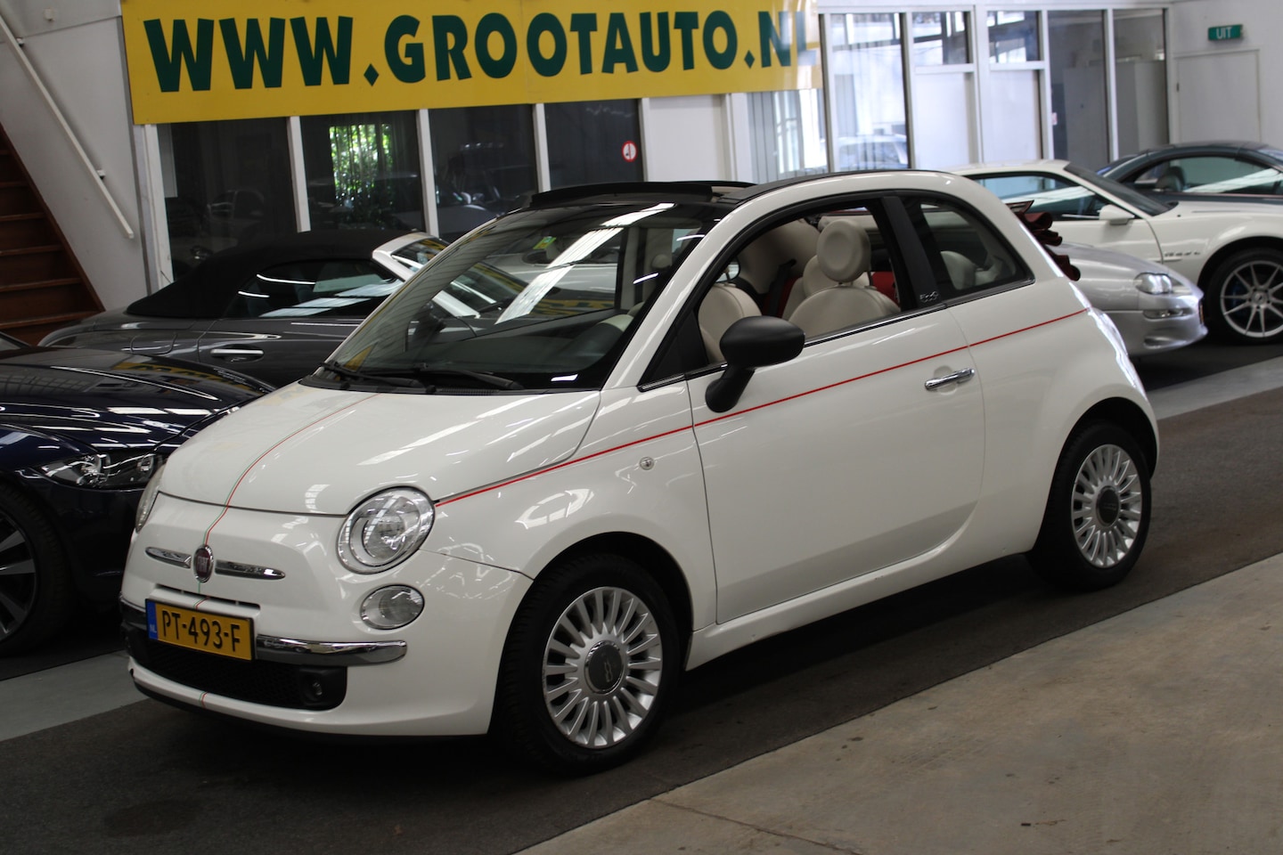 Fiat 500 C - 0.9 TwinAir Pop Stuurbekrachtiging, Leer/stof - AutoWereld.nl