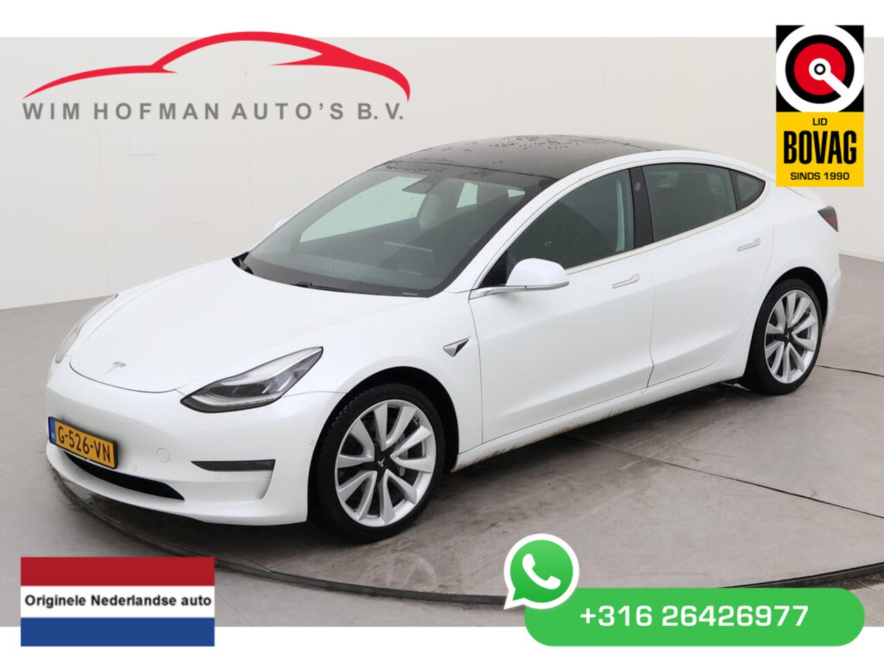 Tesla Model 3 - Long Range RWD Long Range AWD 75 kWh 19" Trekhaak Autopilot FSD Comp Camera Leder Panodak - AutoWereld.nl