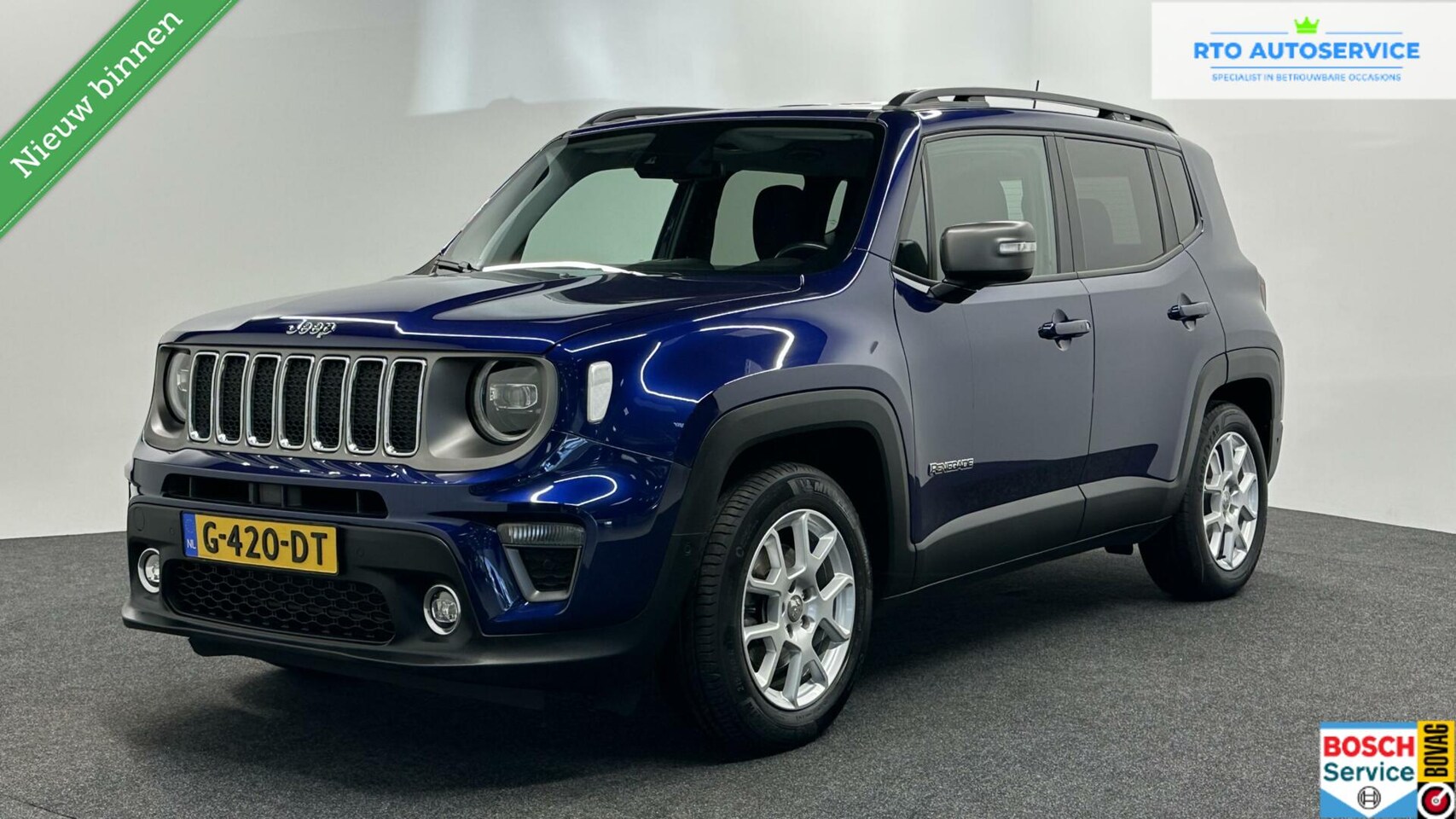 Jeep Renegade - 1.0T Limited CARPLAY TREKHAAK NAVI LM 43000 KM - AutoWereld.nl