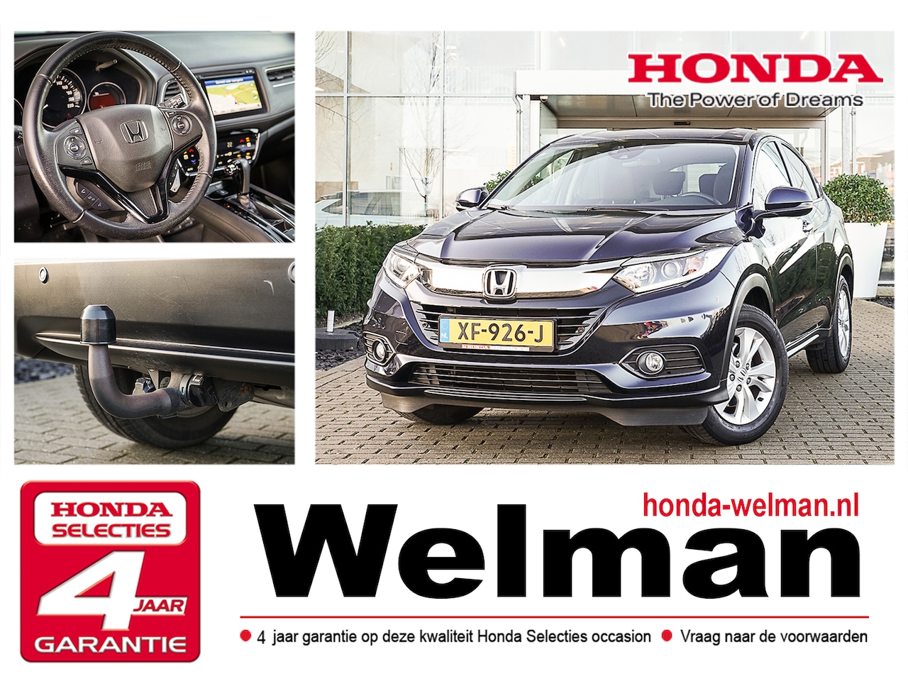 Honda HR-V - 1.5i V-TEC ELEGANCE - AUTOMAAT - CAMERA - TREKHAAK - AutoWereld.nl