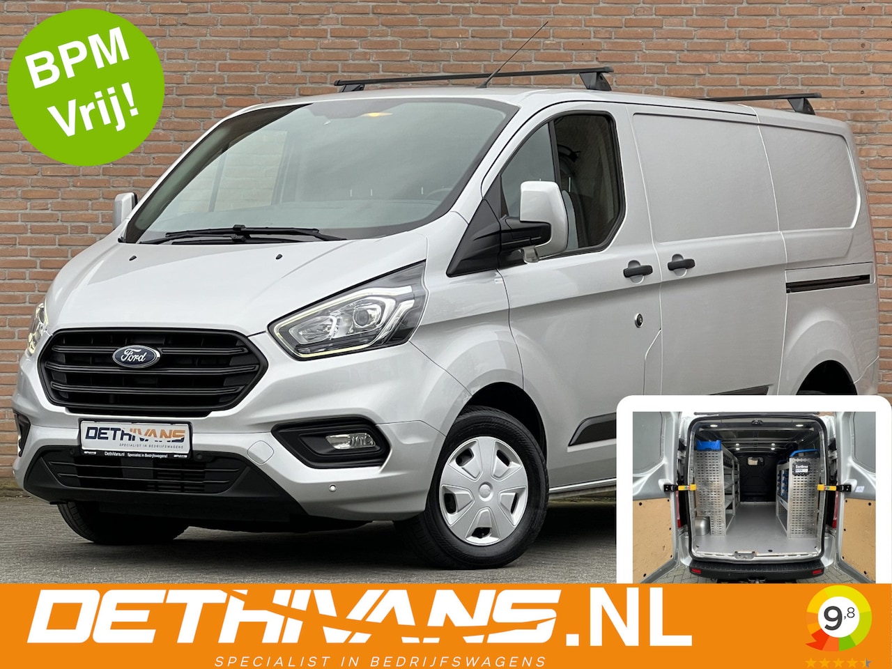 Ford Transit Custom - 2.0TDCI 130PK Inrichting Sortimo / 2x Schuifdeur / Euro6 - AutoWereld.nl