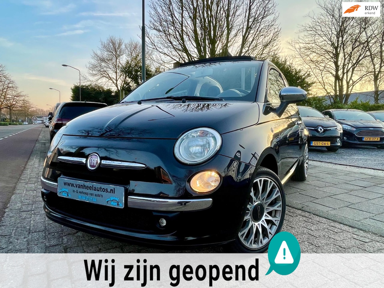 Fiat 500 - 1.4-16V Sport A-C Elek Pakket Lmv Cabrio Pdc - AutoWereld.nl