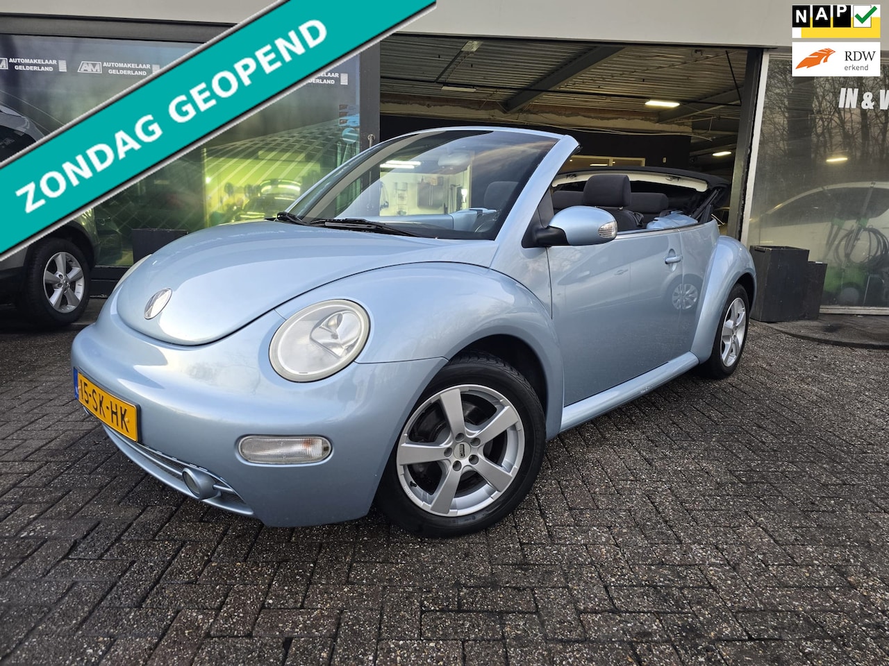 Volkswagen New Beetle Cabriolet - 1.6 Turijn Comfort | 1E EIGENAAR | 12MND GARANTIE | CABRIO | AIRCO | LMV | - AutoWereld.nl