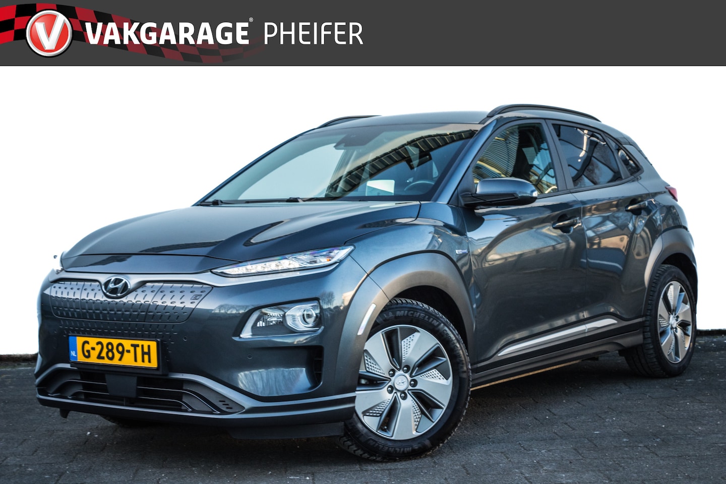 Hyundai Kona Electric - EV Premium 64 kWh Leer/ Stuur-stoelverwarming/ Carplay/ Camera/ Navigatie/ Full led - AutoWereld.nl