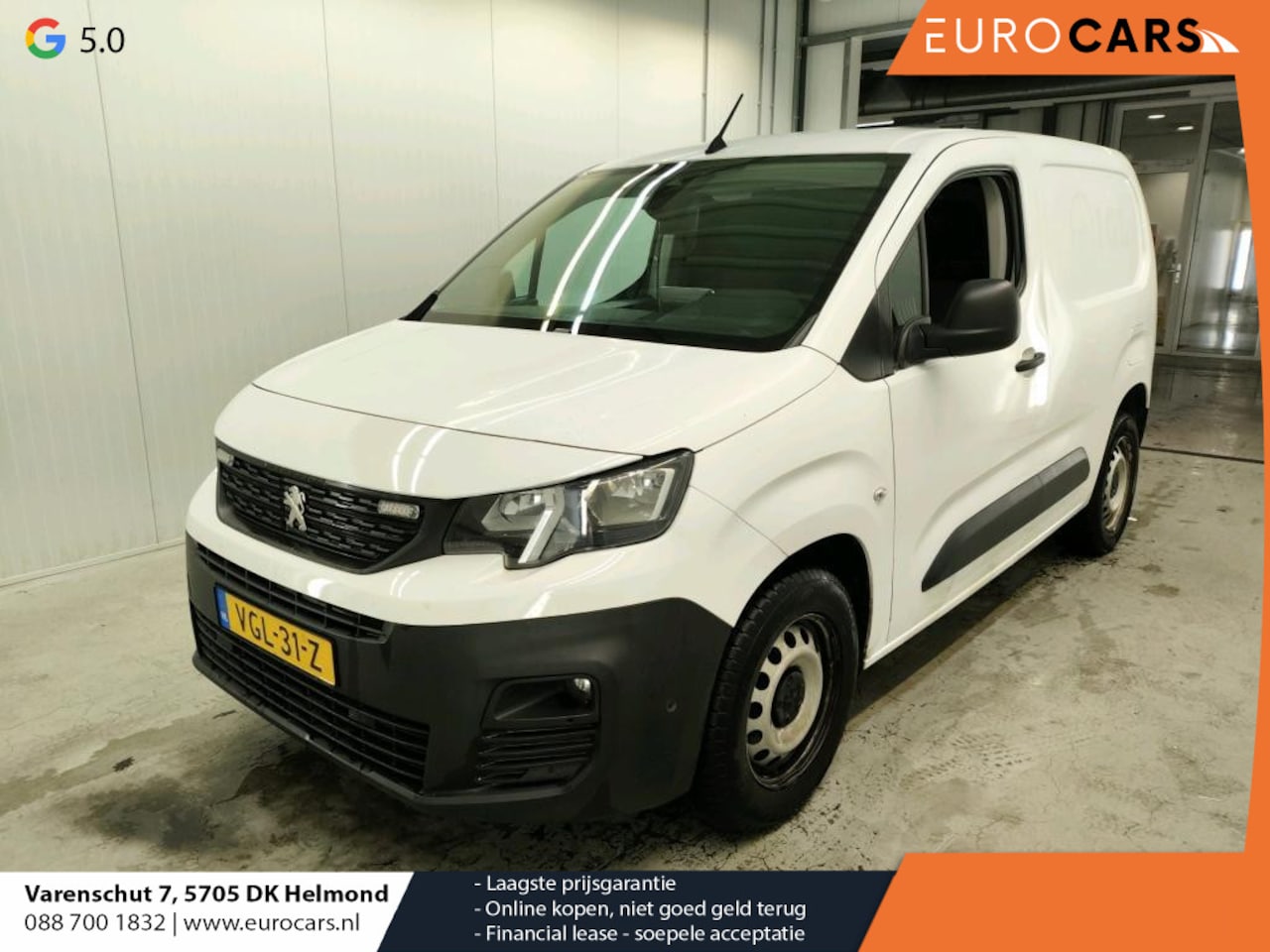 Peugeot Partner - 1.5 BlueHDI Premium Airco Navi Carplay Cruise Control PDC VA + Camera Pack Grip Stoelverwa - AutoWereld.nl