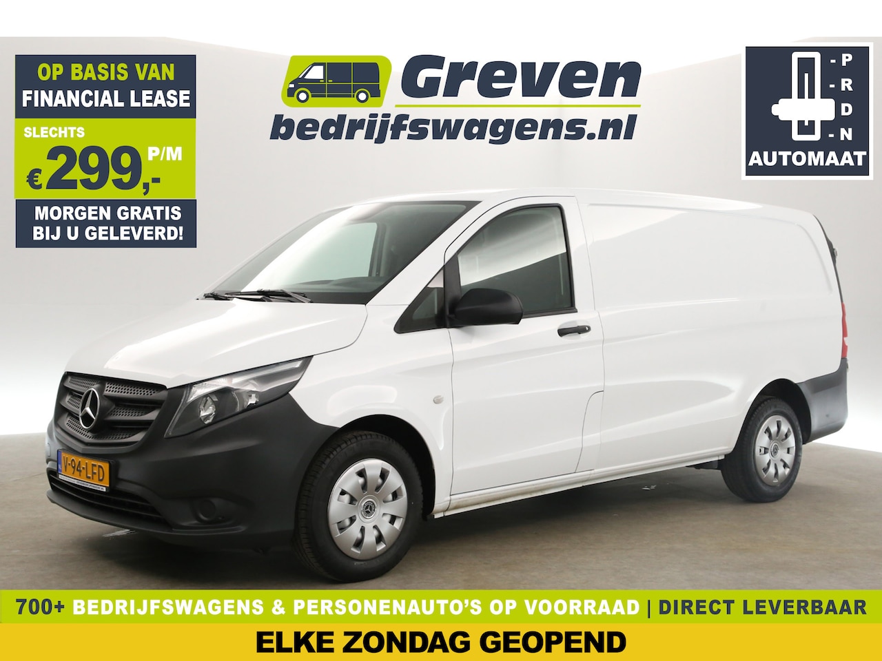 Mercedes-Benz Vito - 114 CDI Lang Automaat Airco Cruise Stoelverwarming Trekhaak 3 Persoons - AutoWereld.nl