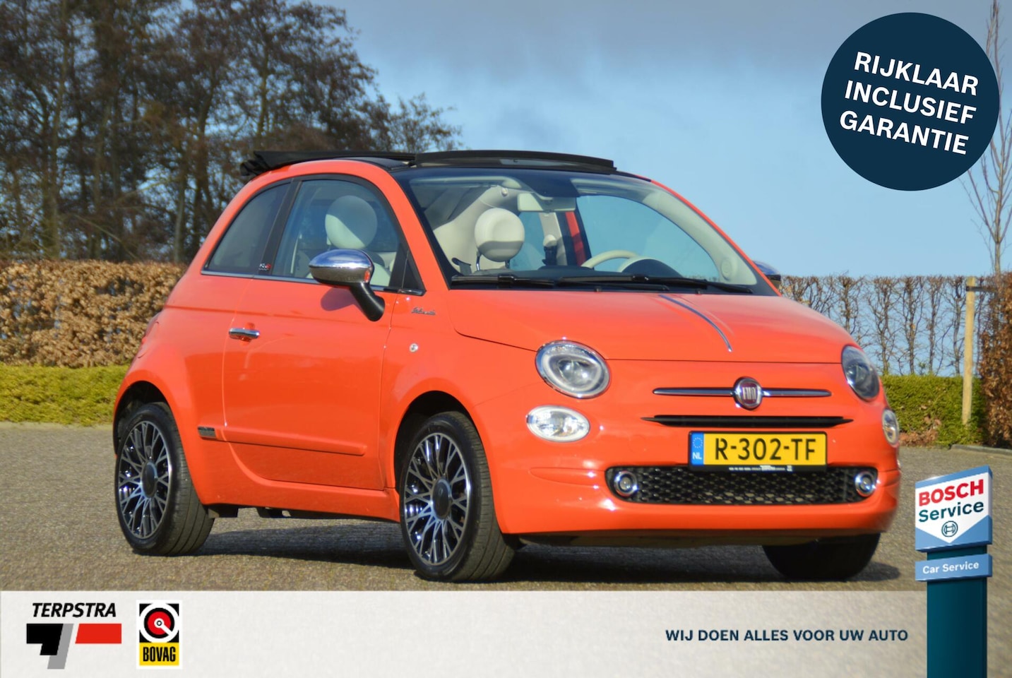 Fiat 500 C - cabrio 1.0 Hybrid Dolcevita 1e eig./cruise control/pdc - AutoWereld.nl