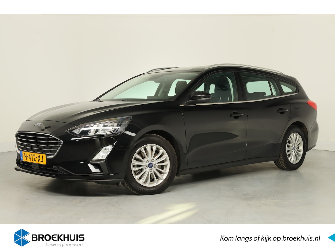 Ford Focus Wagon - 1.0 EcoBoost Titanium Business Automaat | 1e Eigenaar! | Trekhaak | Navi | Clima | LED | P - AutoWereld.nl