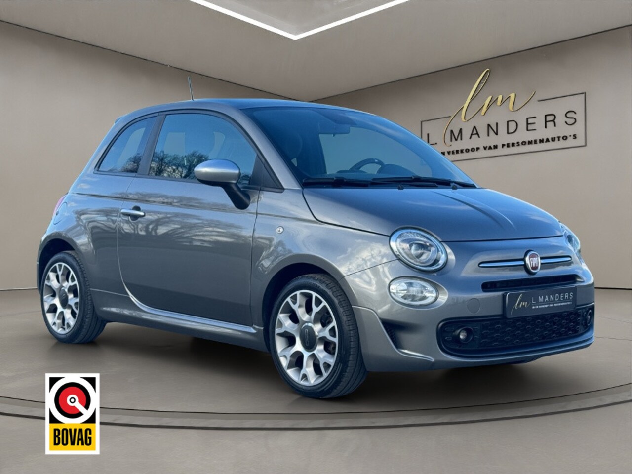 Fiat 500 - 1.0 Hybrid Sport 2020 GRIJS | Leder | Panoramadak | Displ - AutoWereld.nl