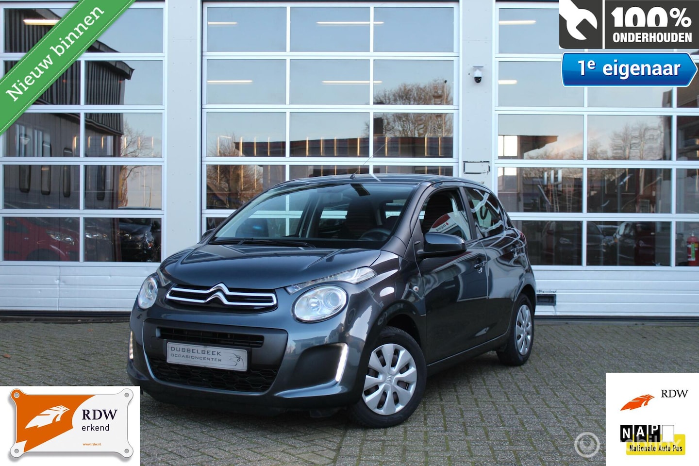 Citroën C1 - 1.0-12V E-VTI Feel 5-Deurs Nw.Model Ledverlichting Airconditioning Bluetooth Tel.Carkit & - AutoWereld.nl