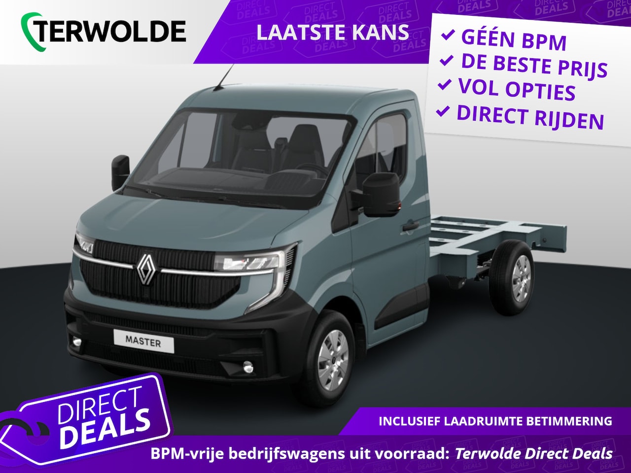 Renault Master - Chassis Cabine L3H1 T35 dCi 150 6MT Advance | C-Shape LED dagrijverlichting | Elektronisch - AutoWereld.nl