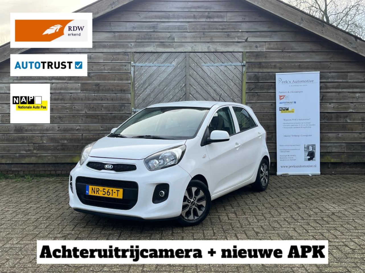 Kia Picanto - 1.0 CVVT EconomyPlusLine /Airco/Cruise/Navi/Camera/NweAPK/Leuk!! - AutoWereld.nl