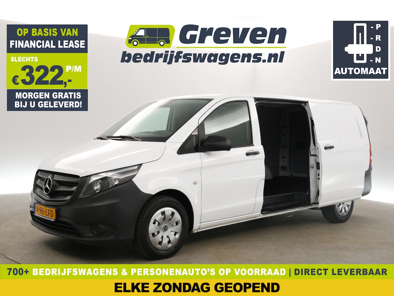 Mercedes-Benz Vito - 114 CDI Extra Lang Automaat Airco Camera 2xSchuifdeur Cruise Navi Stoelverwarming Trekhaak - AutoWereld.nl