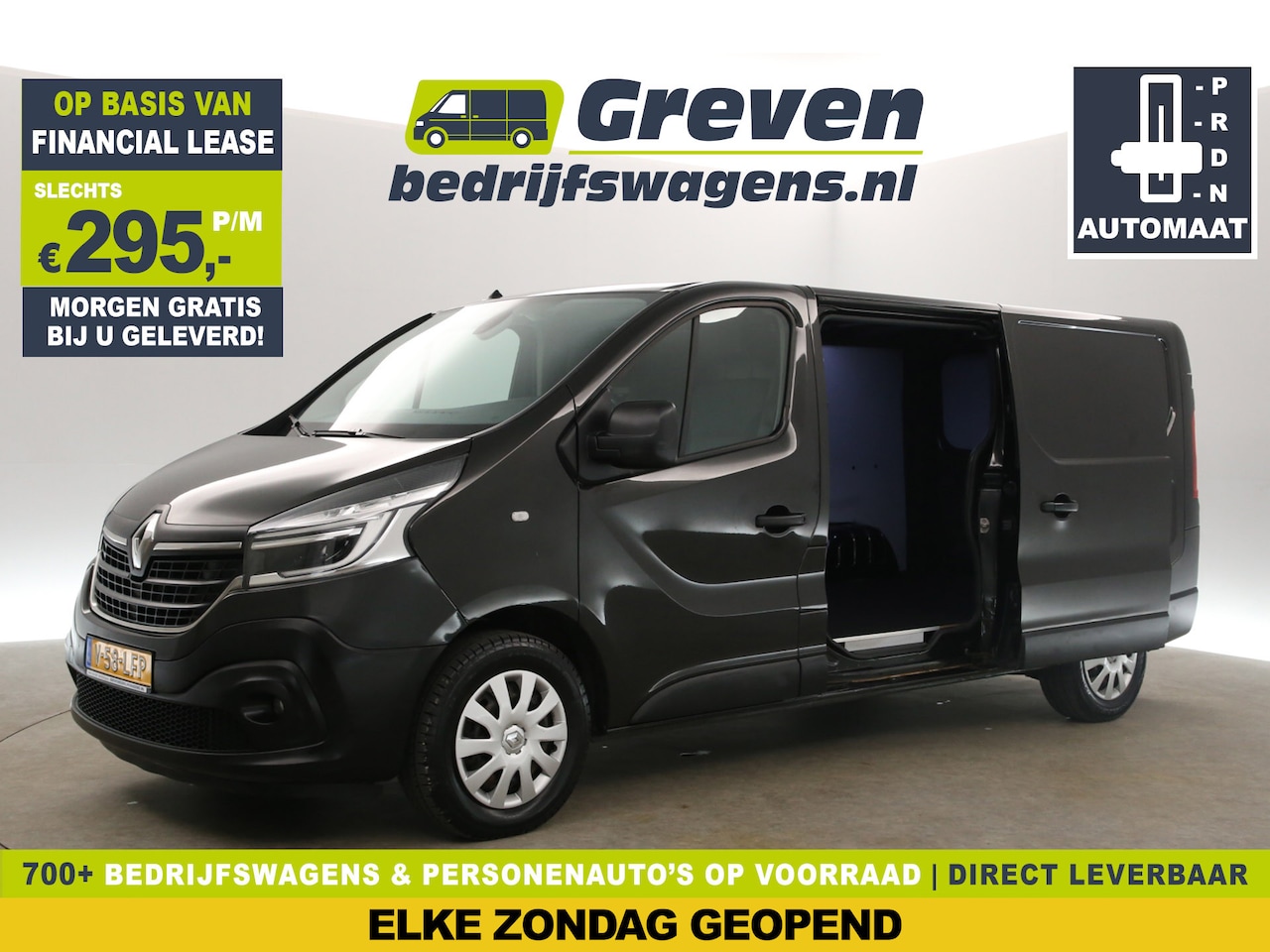 Renault Trafic - 2.0 dCi T29 L2H1 Comfort 146PK Automaat Clima Camera 2xSchuifdeur LED 3 Persoons Stoelverw - AutoWereld.nl