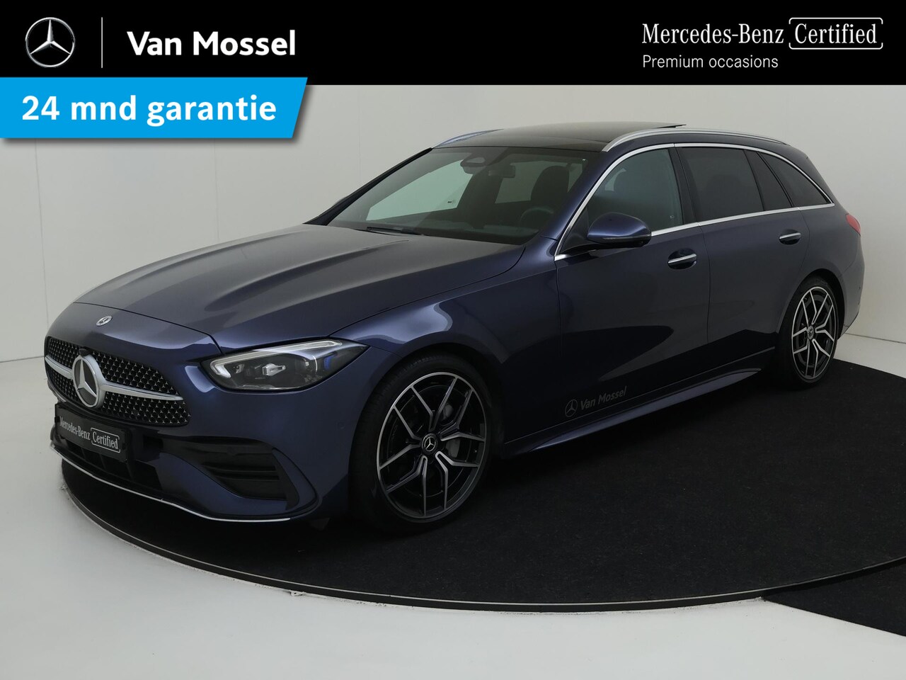 Mercedes-Benz C-klasse Estate - 200 AMG Line / Stoelverwarming / 360Graden-Camera / Panaroma-schuifdak / Memory-Stoelen / - AutoWereld.nl