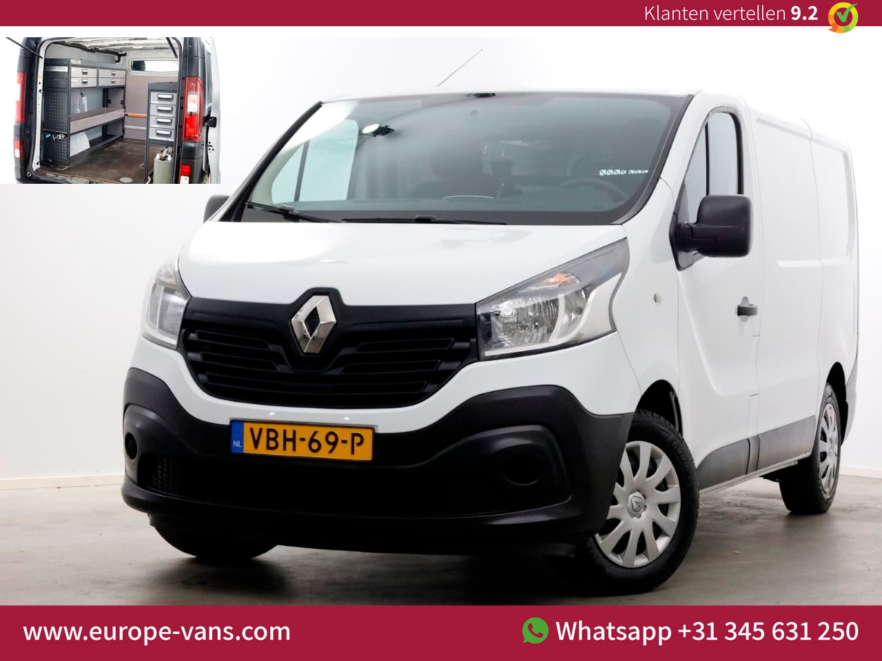 Renault Trafic - 1.6 dCi 125pk E6 L1H1 Airco/Achterklep/Inrichting 08-2019 - AutoWereld.nl