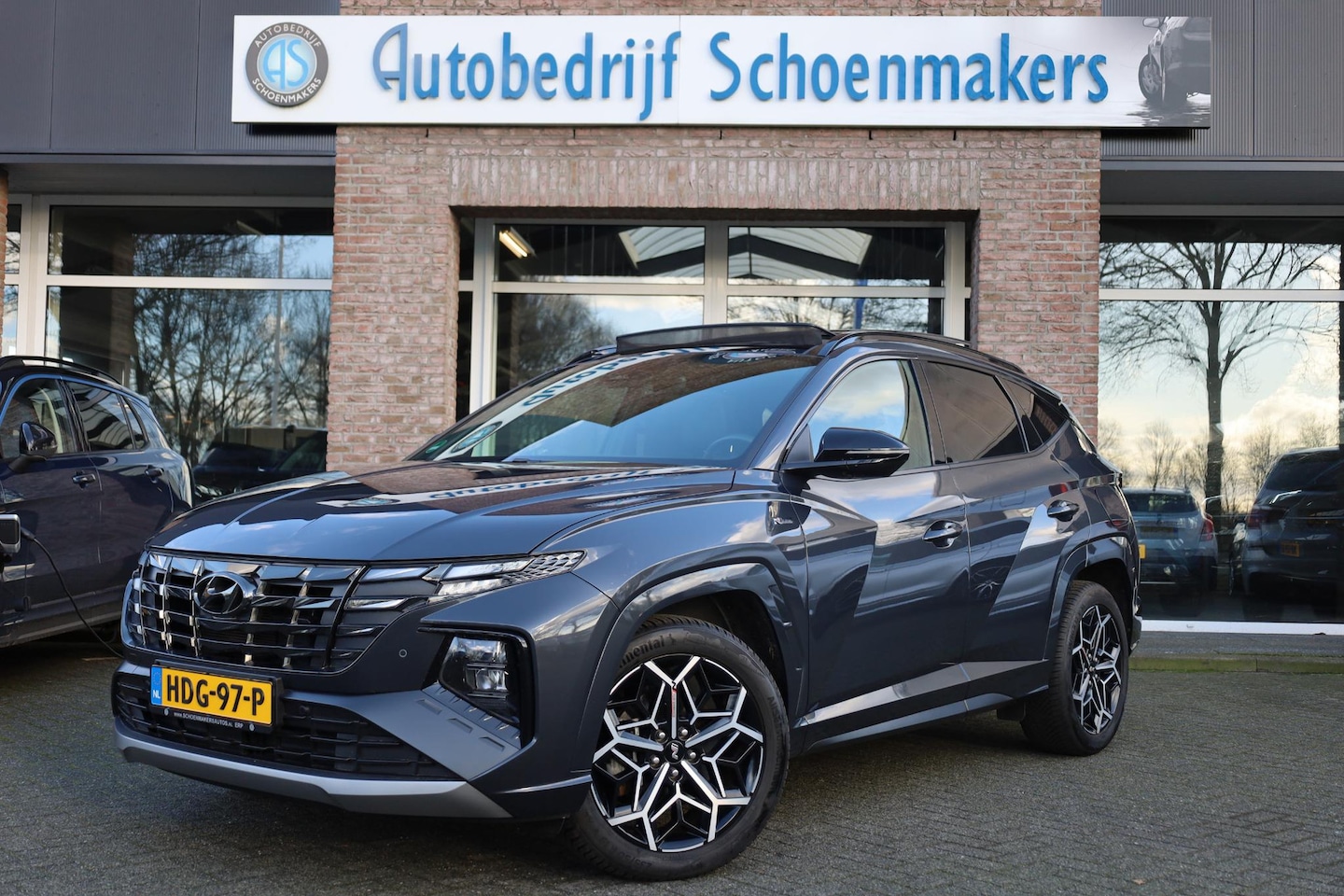 Hyundai Tucson - 1.6 T-GDI HEV N Line Sky N-LINE PANO ALCANTARA/LEDER 4xSTOELVERW. 19"LMV 2xPDC CAMERA NAVI - AutoWereld.nl