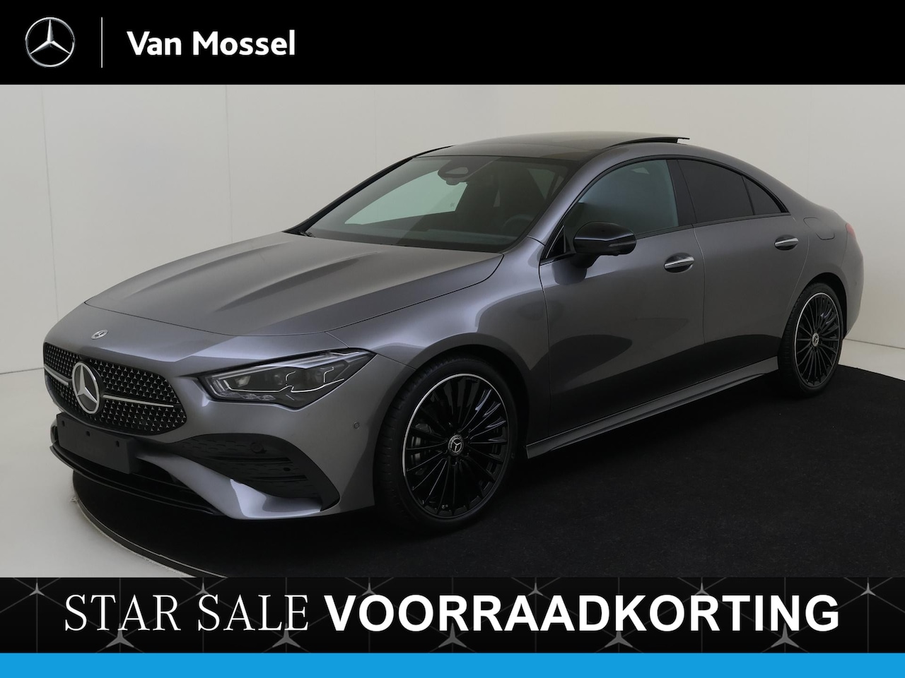 Mercedes-Benz CLA-Klasse - 180 Coupé Star Edition - AMG Line Plus - Nightpakket - Panoramadak - Head-Up Display - 19 - AutoWereld.nl