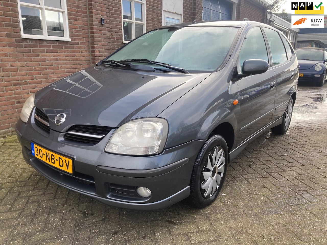 Nissan Almera Tino - 1.8 Acenta Bj 2003, Clima, achteruitrijcamera, APK TOT 09-2025, inruil is mogelijk - AutoWereld.nl