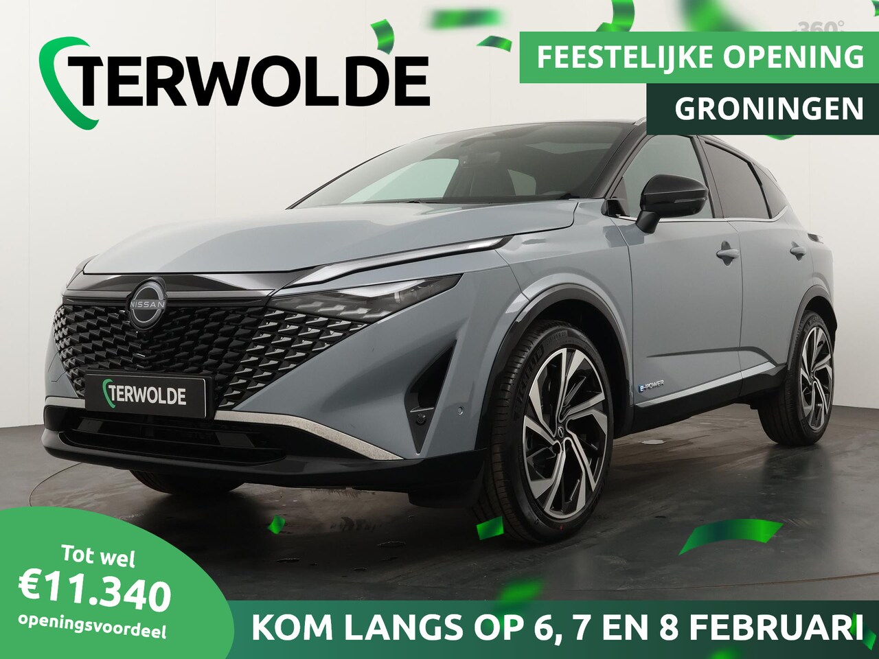 Nissan Qashqai - 1.5 e-Power Tekna Plus | Stoel stuur en voorruit verwarming | Panorama dak | Elektrische k - AutoWereld.nl