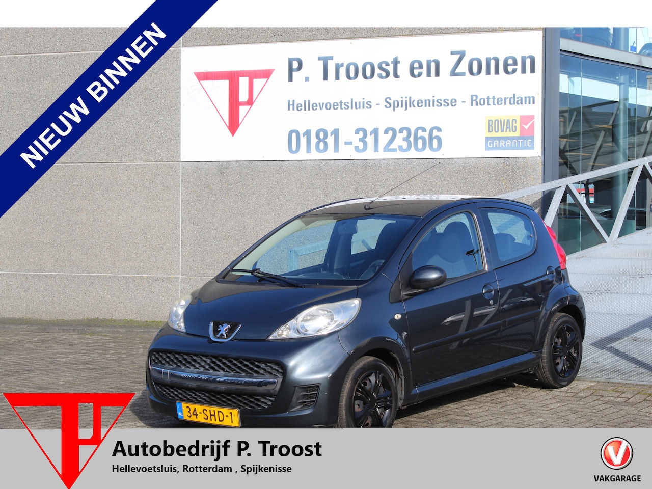 Peugeot 107 - 1.0-12V XS AUTOMAAT/Airco/Radio/Toerenteller/Elektrische ramen/Origineel Nederlands/Stuurb - AutoWereld.nl