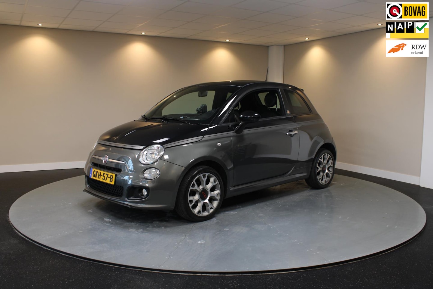 Fiat 500 - 500s 1.2 GQ Sport Bi-color *Nwe Distr.riem!* Special Edition! - AutoWereld.nl