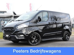 Ford Transit Custom - 320 2.0 TDCI L1H1 DC Black Edition Limited Camera, Cruise, Carplay, Automaat, 2 x Schuifde