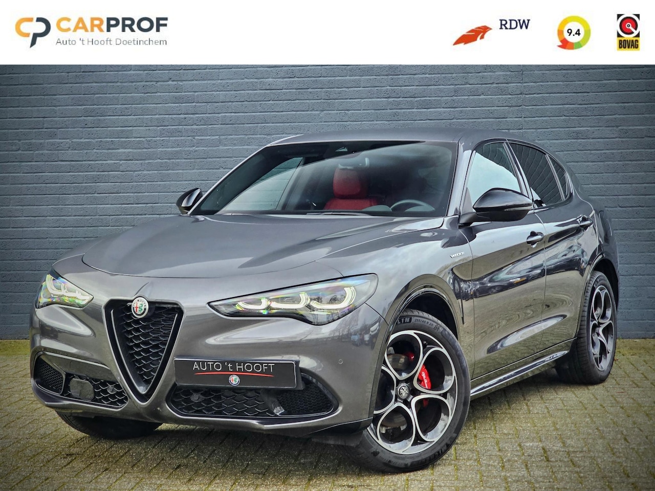 Alfa Romeo Stelvio - 2.0 T GME AWD Veloce / ROOD LEDER / HARMAN-KAR. / VERWACHT / LEDER DASH - AutoWereld.nl