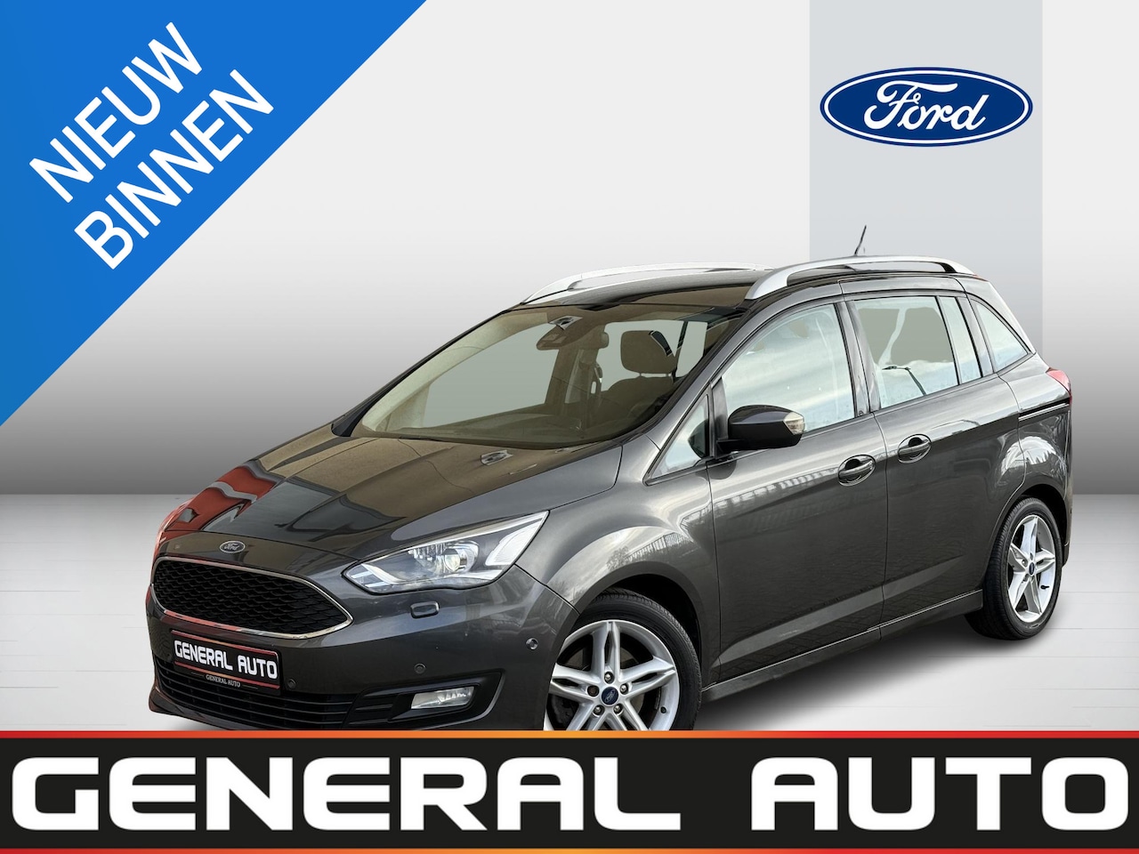 Ford Grand C-Max - 1.0 Titanium 1.0 Titanium, NAVI, Xenon, CarPlay - AutoWereld.nl