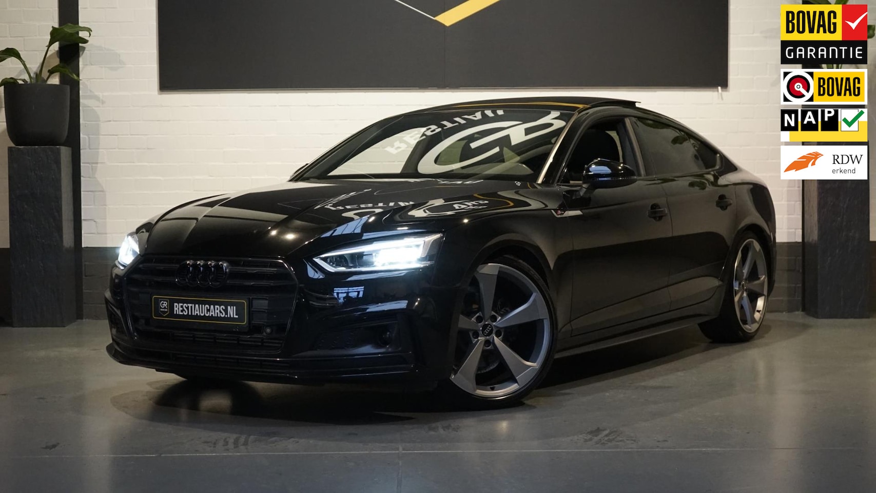 Audi A5 Sportback - 40 TFSI 3x S-line Black Edition AUTOMAAT-ACC-AUDI SOUND-CLIMA-DRIVE SELECT-KEYLESS-NAVIGAT - AutoWereld.nl